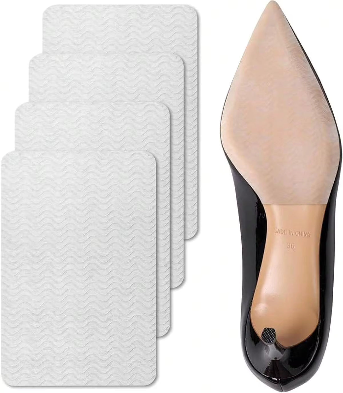 Anti Slip Shoe Grips Pads Shoe Sole - 2 Pairs (8.0*4.5, Red), Popular Sole Protectors