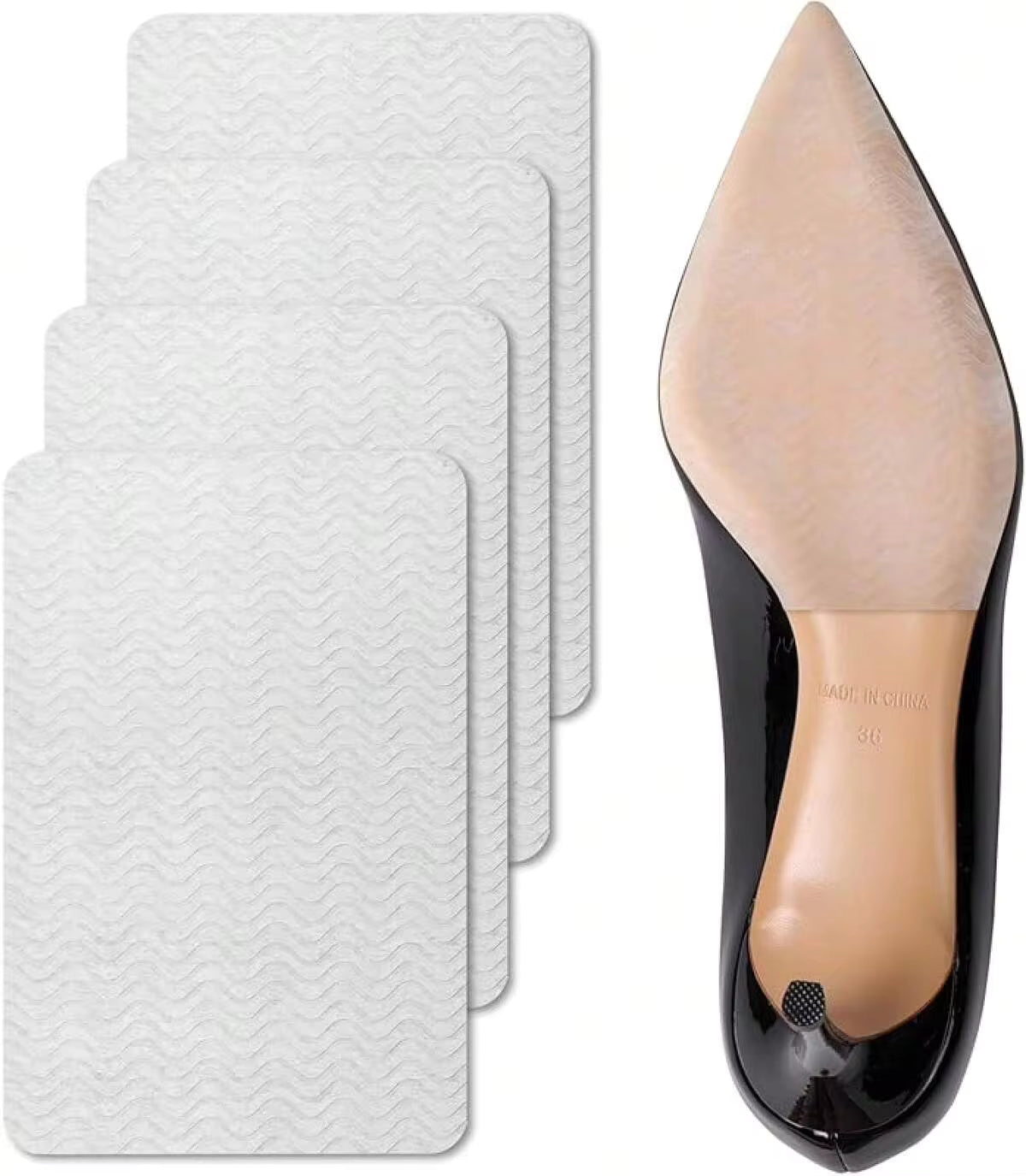 Anti Slip Shoe Grips Pads Shoe Sole - 2 Pairs (8.0*4.5, Red), Popular Sole Protectors